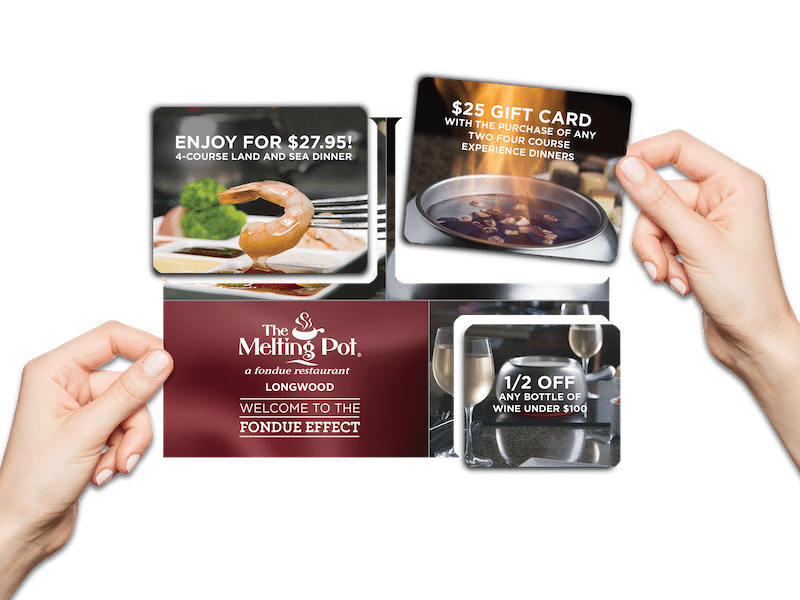 Triple gift card mailer by Triadex Services